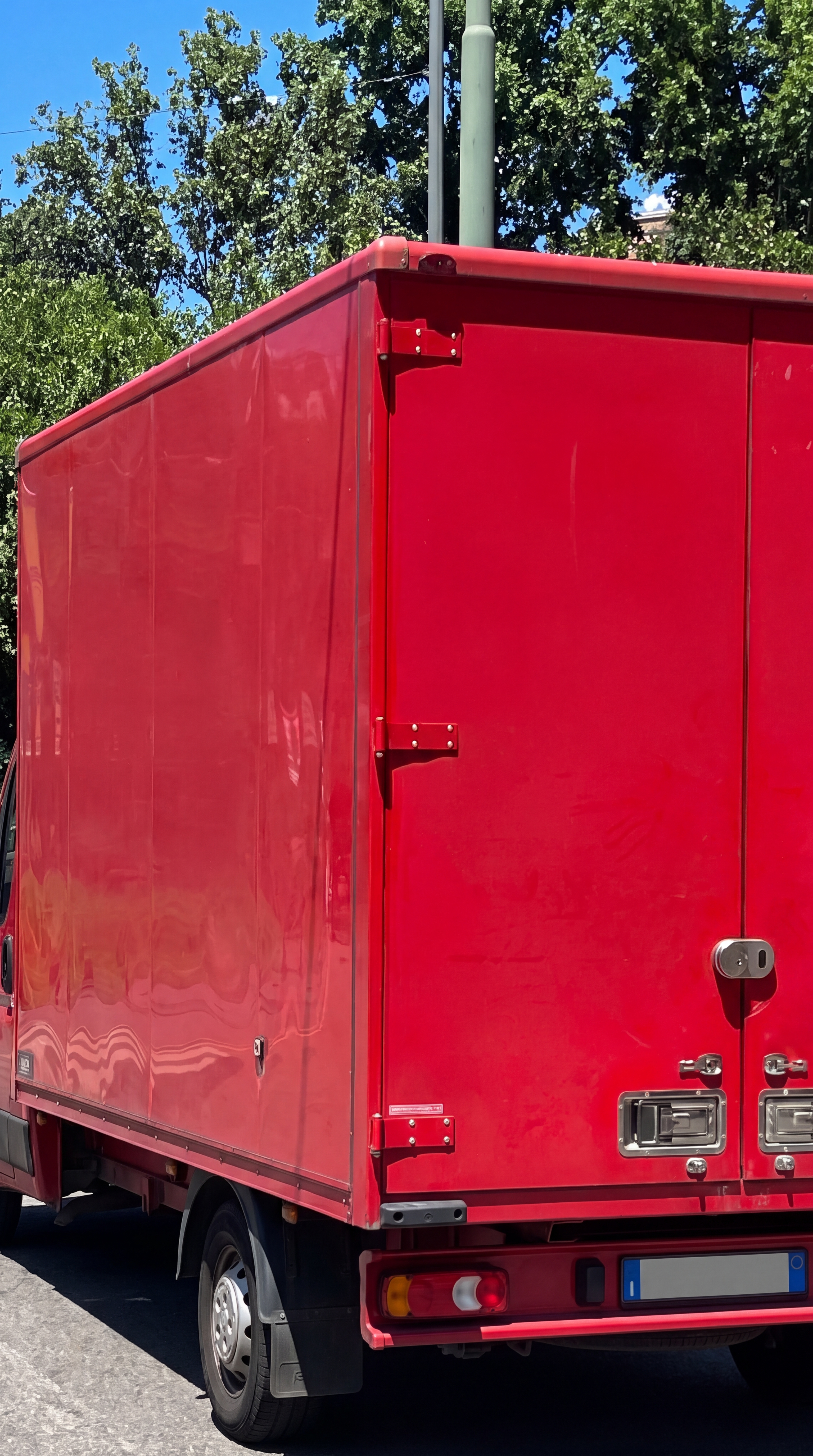 Gütertransport mit Anhänger